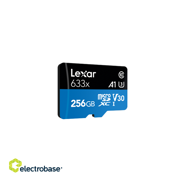 Lexar | High-Performance 633x | UHS-I | 256 GB | micro SDXC image 3