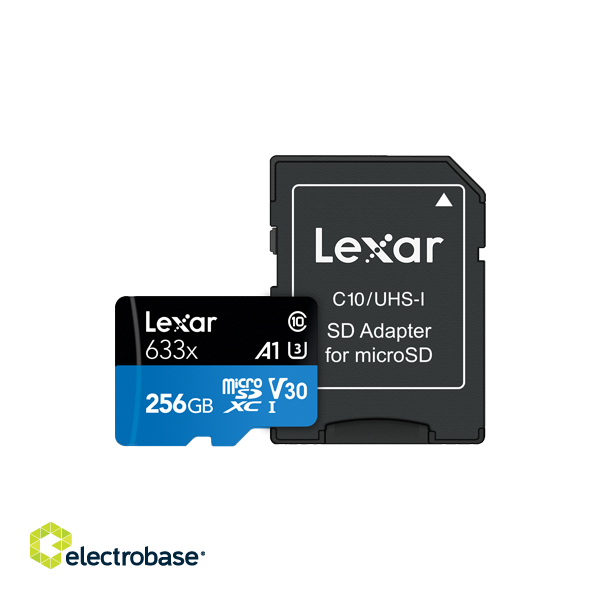 Lexar | High-Performance 633x | UHS-I | 256 GB | micro SDXC фото 4