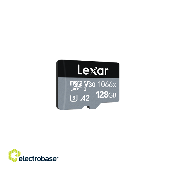 Lexar | Professional 1066x | UHS-I | 128 GB | MicroSDXC | Flash memory class 10 paveikslėlis 4