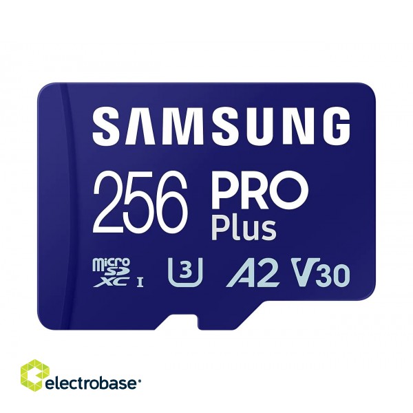 Samsung | microSD Card | Pro Plus | 256 GB | MicroSDXC | Flash memory class 10 image 1