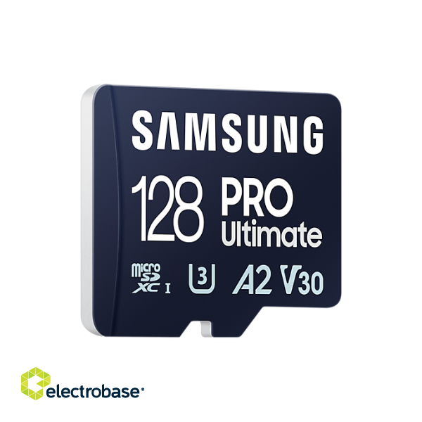 SD adapter | Samsung | MicroSD Card | PRO Ultimate | 128 GB | microSDXC Memory Card | Flash memory class U3 image 4
