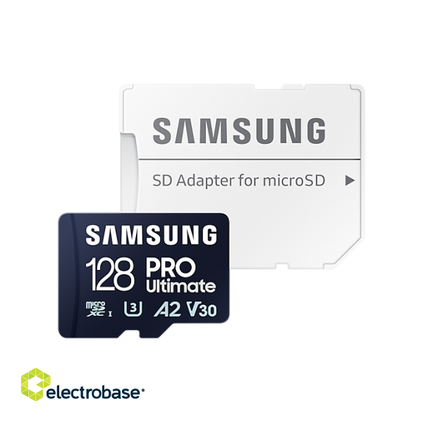 Samsung | MicroSD Card | PRO Ultimate | 128 GB | microSDXC Memory Card | Flash memory class U3 paveikslėlis 5