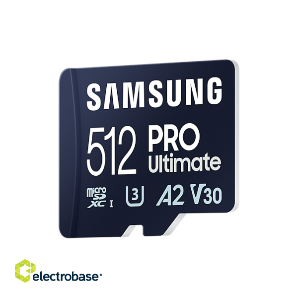 SD adapter | Samsung | MicroSD Card | PRO Ultimate | 512 GB | microSDXC Memory Card | Flash memory class U3 image 3
