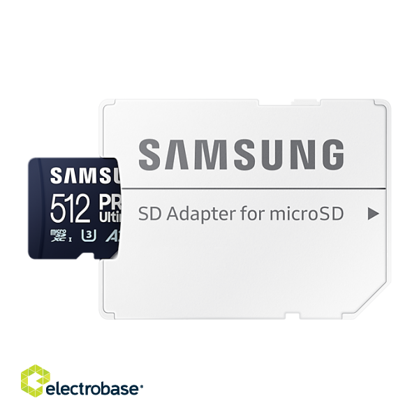 Samsung | MicroSD Card | PRO Ultimate | 512 GB | microSDXC Memory Card | Flash memory class U3 paveikslėlis 5