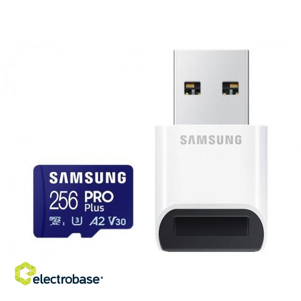Samsung | microSD Card | SB PRO Plus | 256 GB | MicroSDXC | Flash memory class 10 paveikslėlis 2