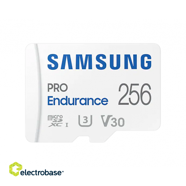 SD adapter | Samsung | PRO Endurance | MB-MJ256KA/EU | 256 GB | MicroSD Memory Card | Flash memory class U3 image 1