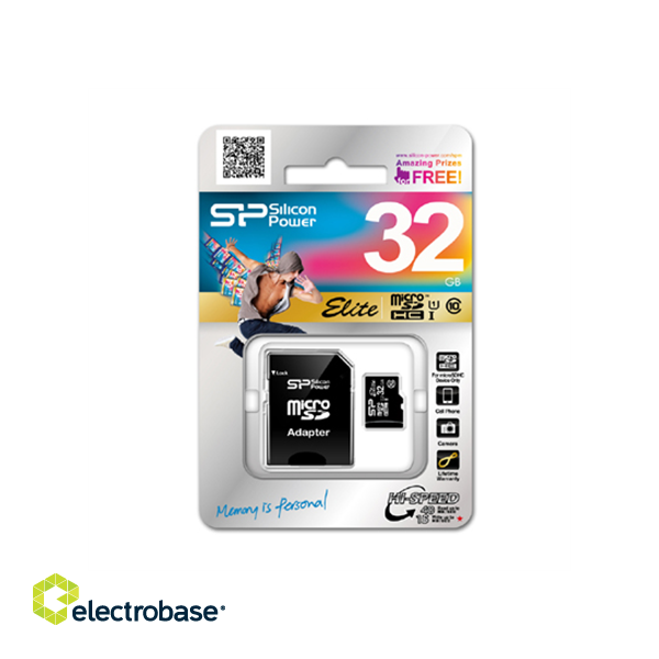 Silicon Power | Elite 8GB microSDHC UHS-I | 8 GB | Micro SDHC | Flash memory class Class 10 | SD paveikslėlis 5