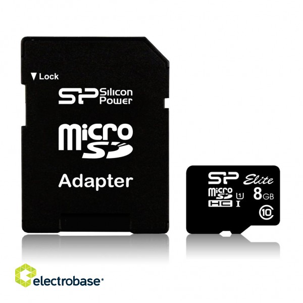 Silicon Power | Elite 8GB microSDHC UHS-I | 8 GB | Micro SDHC | Flash memory class Class 10 | SD image 6