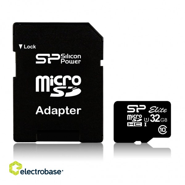 Silicon Power | Elite UHS-I | 32 GB | MicroSDHC | Flash memory class 10 | SD adapter image 6