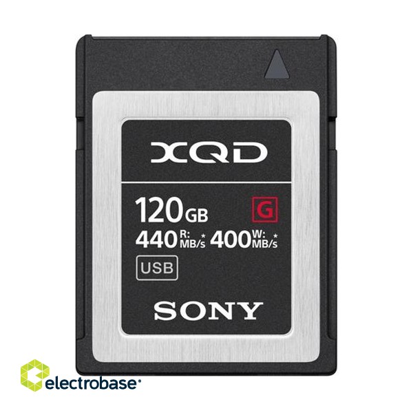 Sony 120GB G Series XQD Memory Card | Sony | G Series XQD Memory Card | 120 GB | XQD | Flash memory class paveikslėlis 1