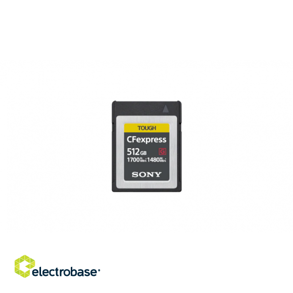 Sony CEBG128.SYM CEB-G Series CFexpress Type B Memory Card - 512GB | Sony | CEB-G Series CFexpress Type B Memory Card | CEBG512.SYM | 512 GB | CF-express paveikslėlis 2