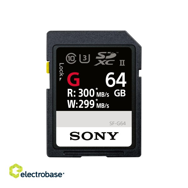 Sony | SF64TG | 64 GB | MicroSDXC | Flash memory class 10 paveikslėlis 2
