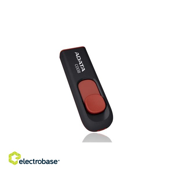 ADATA | C008 | 32 GB | USB 2.0 | Black/Red image 1