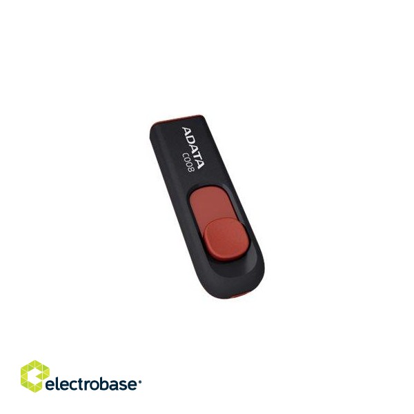 ADATA | C008 | 32 GB | USB 2.0 | Black/Red image 2