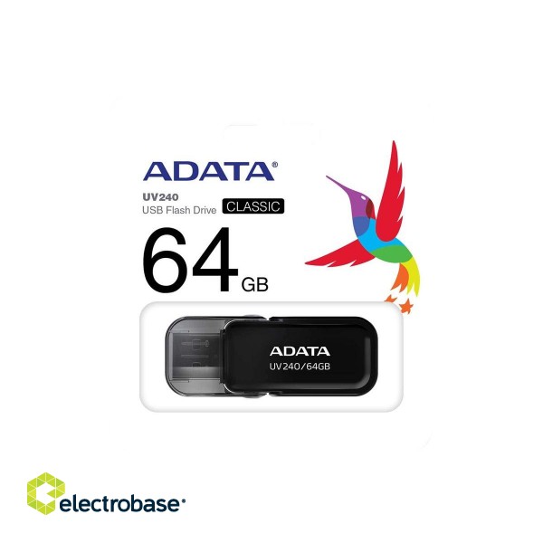 ADATA | DashDrive UV240 | 64 GB | USB 2.0 | Black image 3