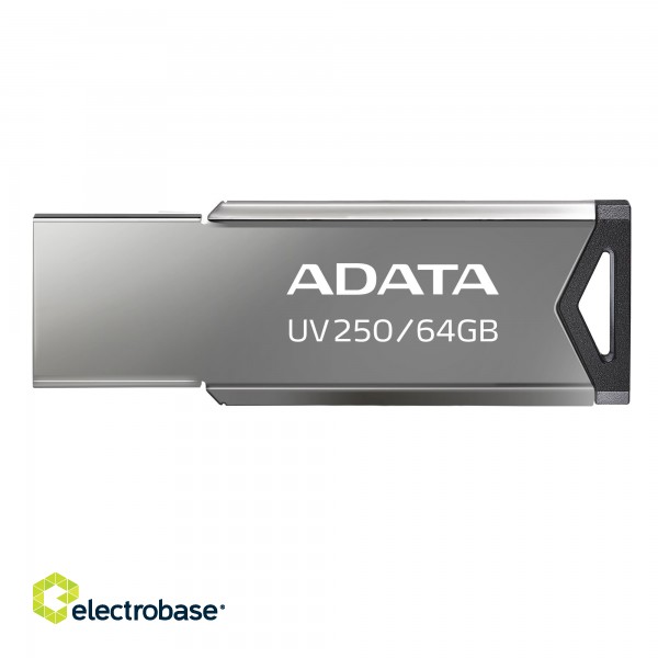 ADATA FlashDrive UV250 16GB  Metal Black USB 2.0 Flash Drive фото 1