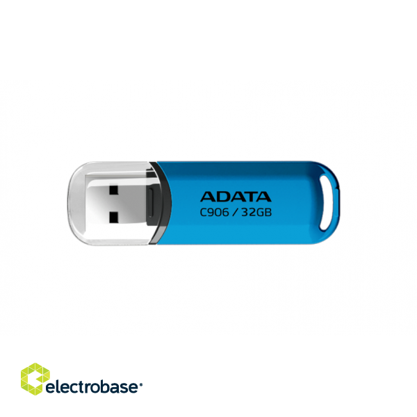 ADATA | USB Flash Drive | C906 | 32 GB | USB 2.0 | Blue image 1