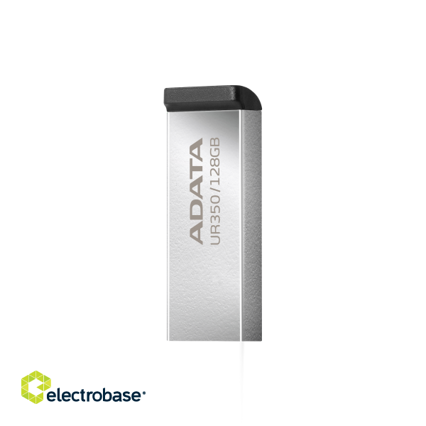 ADATA | USB Flash Drive | UR350 | 128 GB | USB 3.2 Gen1 | Black фото 2
