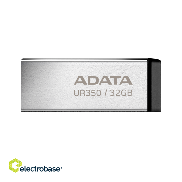 ADATA | USB Flash Drive | UR350 | 32 GB | USB 3.2 Gen1 | Black paveikslėlis 1