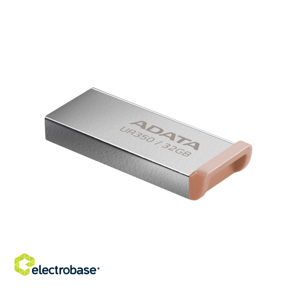 ADATA | USB Flash Drive | UR350 | 32 GB | USB 3.2 Gen1 | Brown image 2