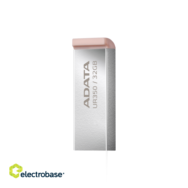 ADATA | USB Flash Drive | UR350 | 32 GB | USB 3.2 Gen1 | Brown image 3