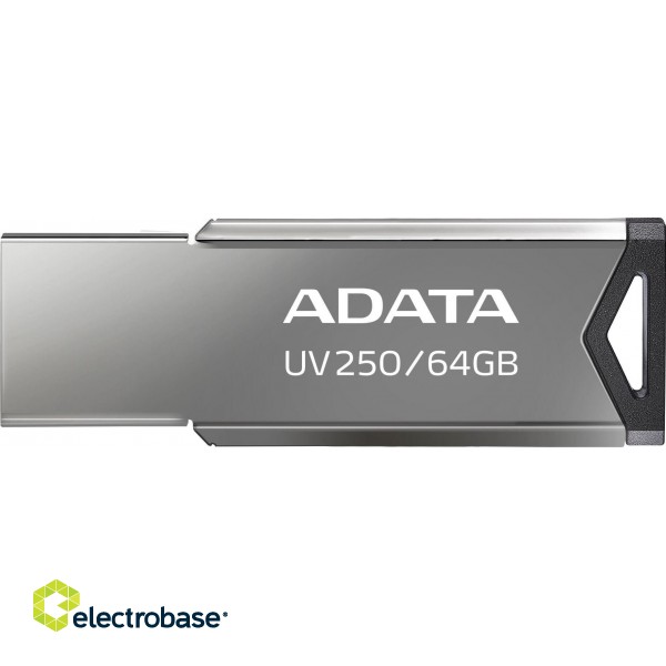 ADATA | USB Flash Drive | UV250 | 64 GB | USB 2.0 | Silver paveikslėlis 3