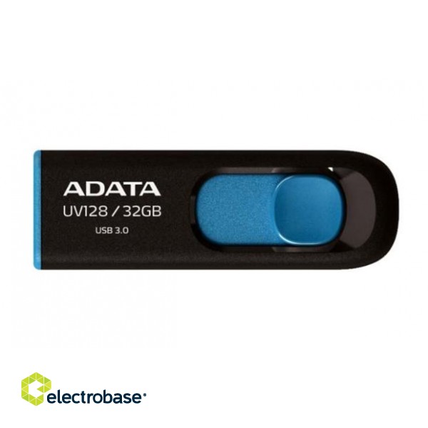 ADATA | UV128 | 128 GB | USB 3.0 | Black/Blue фото 4
