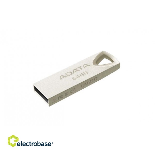 ADATA | UV210 | 64 GB | USB 2.0 | Silver image 1