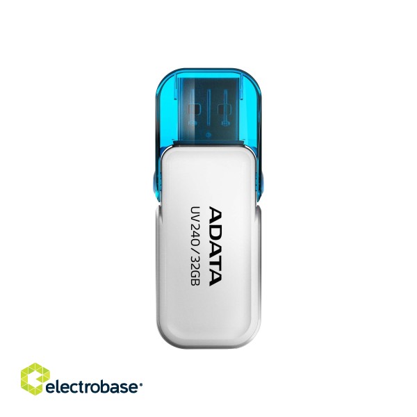 ADATA | UV240 | 32 GB | USB 2.0 | White paveikslėlis 1