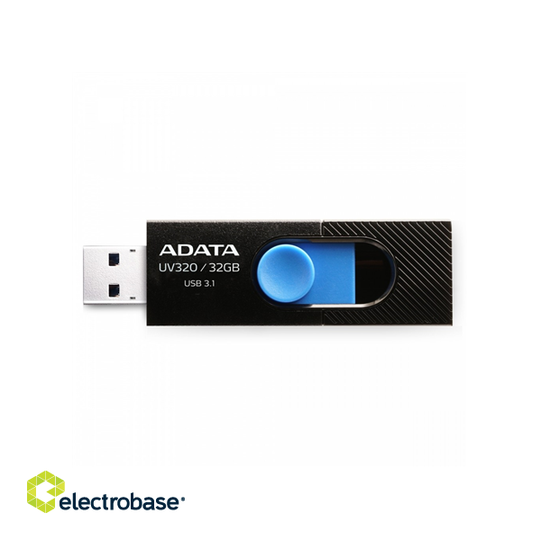 ADATA | UV320 | 32 GB | USB 3.1 | Black/Blue фото 3
