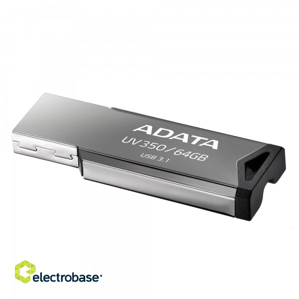 ADATA | UV350 | 64 GB | USB 3.1 | Silver paveikslėlis 4