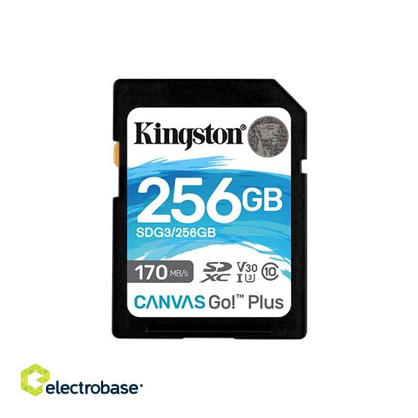 Kingston | Canvas Go! Plus | 256 GB | Flash memory class 10 image 1