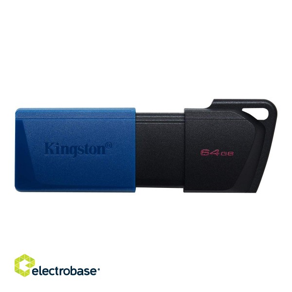 Kingston | USB 3.2 Flash Drive | DataTraveler Exodia M | 64 GB | USB 3.2 | Black/Blue image 1
