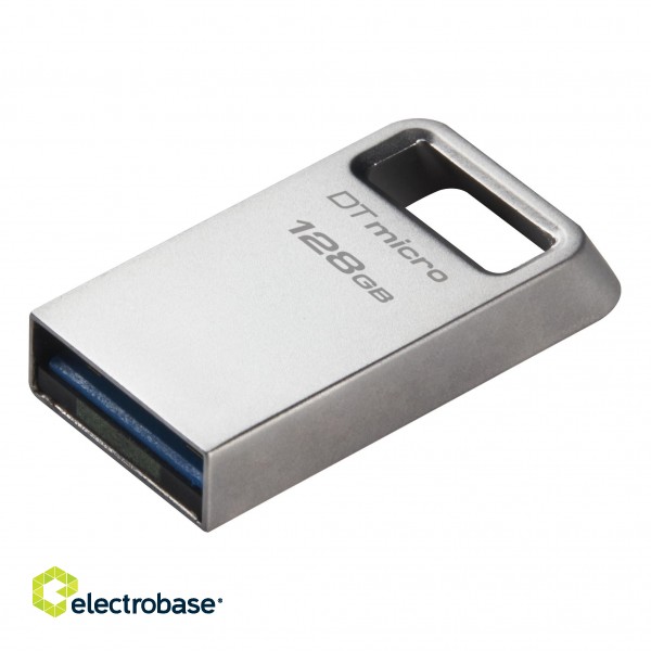 Kingston | USB 3.2 Flash Drive | DataTraveler micro | 128 GB | USB 3.2 | Silver image 3
