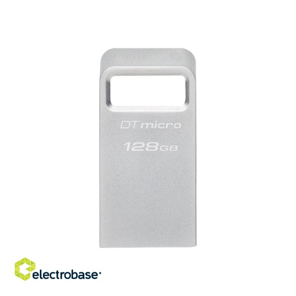 Kingston | USB 3.2 Flash Drive | DataTraveler micro | 128 GB | USB 3.2 | Silver image 2