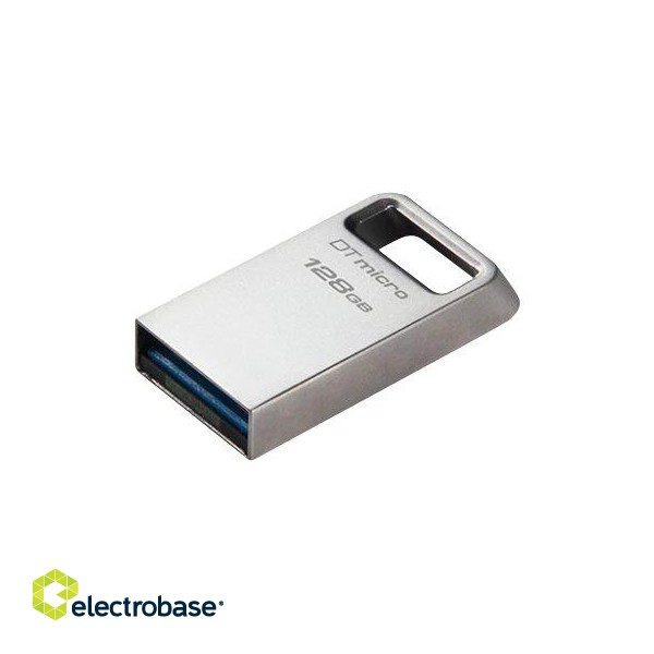 Kingston | USB 3.2 Flash Drive | DataTraveler micro | 128 GB | USB 3.2 | Silver image 4