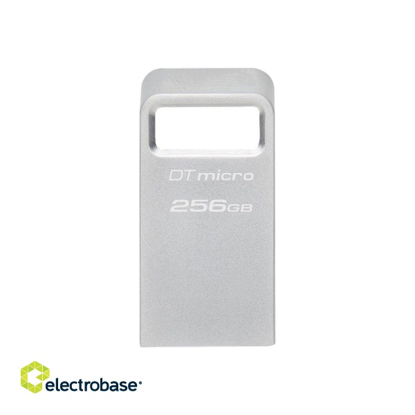 Kingston | USB 3.2 Flash Drive | DataTraveler micro | 256 GB | USB 3.2 | Silver image 2