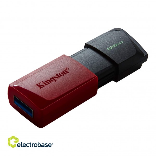 Kingston | USB Flash Drive | DataTraveler Exodia | 128 GB | USB 3.2 Gen 1 | Black/Red image 3