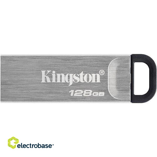 Kingston | USB Flash Drive | DataTraveler Kyson | 128 GB | USB 3.2 Gen 1 | Black/Grey image 1