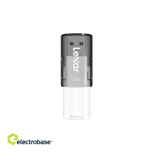 Lexar | Flash drive | JumpDrive S60 | 32 GB | USB 2.0 | Black/Teal paveikslėlis 1