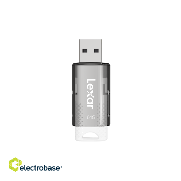 Lexar | Flash drive | JumpDrive S60 | 64 GB | USB 2.0 | Black/Teal image 3