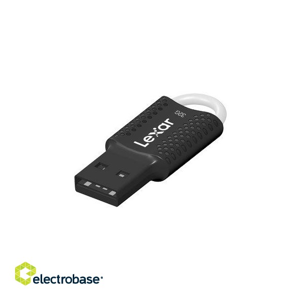 Lexar | Flash drive | JumpDrive V40 | 32 GB | USB 2.0 | Black image 3