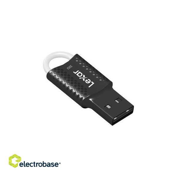 Lexar | Flash drive | JumpDrive V40 | 32 GB | USB 2.0 | Black image 5