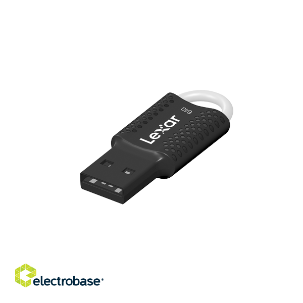 Lexar | USB Flash Drive | JumpDrive V40 | 64 GB | USB 2.0 | Black фото 2