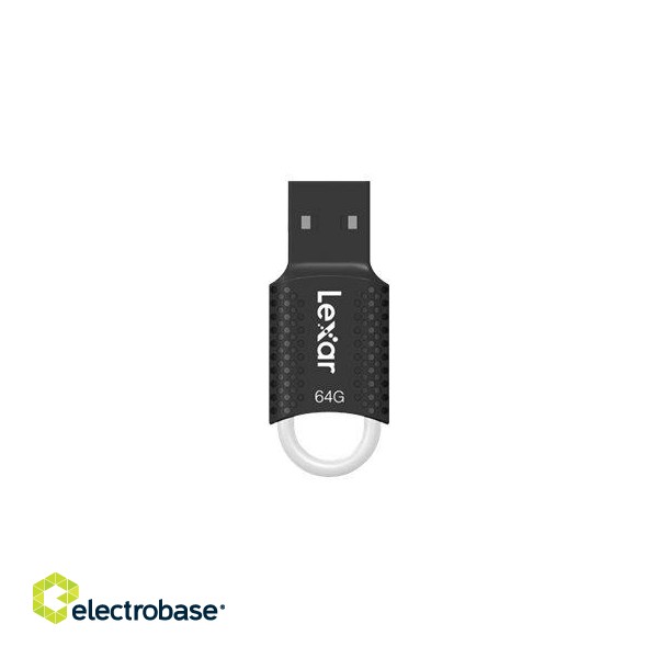 Lexar | USB Flash Drive | JumpDrive V40 | 64 GB | USB 2.0 | Black фото 3