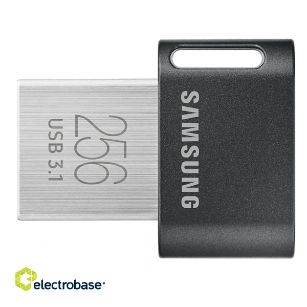 Samsung | FIT Plus | MUF-256AB/APC | 256 GB | USB 3.1 | Black/Silver image 1