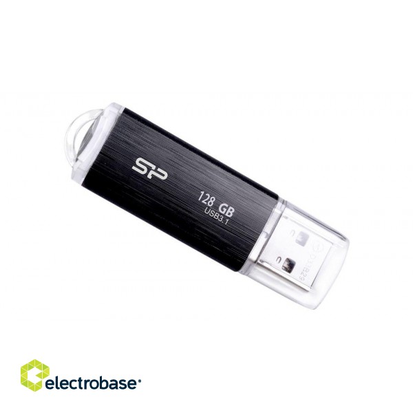 Silicon Power | USB 3.1 Flash Drive | Blaze B02 | 128 GB | USB 3.2 Gen 1/USB 3.1 Gen 1/USB 3.0/USB 2.0 | Black paveikslėlis 3