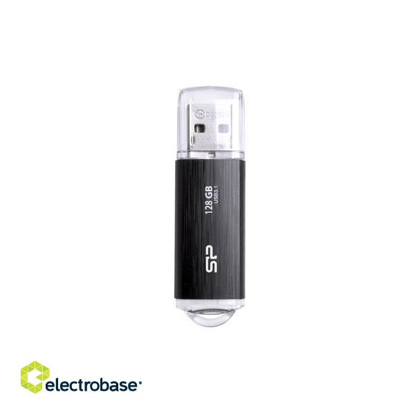 Silicon Power | USB 3.1 Flash Drive | Blaze B02 | 128 GB | USB 3.2 Gen 1/USB 3.1 Gen 1/USB 3.0/USB 2.0 | Black paveikslėlis 4