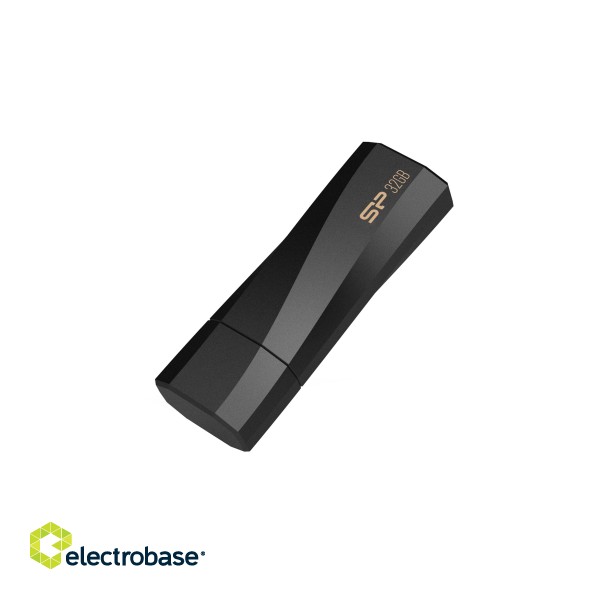 Silicon Power | USB Flash Drive | Blaze Series B07 | 32 GB | Type-A USB 3.2 Gen 1 | Black image 3