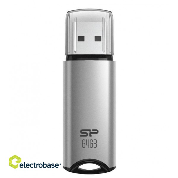 Silicon Power | USB Flash Drive | Marvel Series M02 | 64 GB | Type-A USB 3.2 Gen 1 | Silver image 1